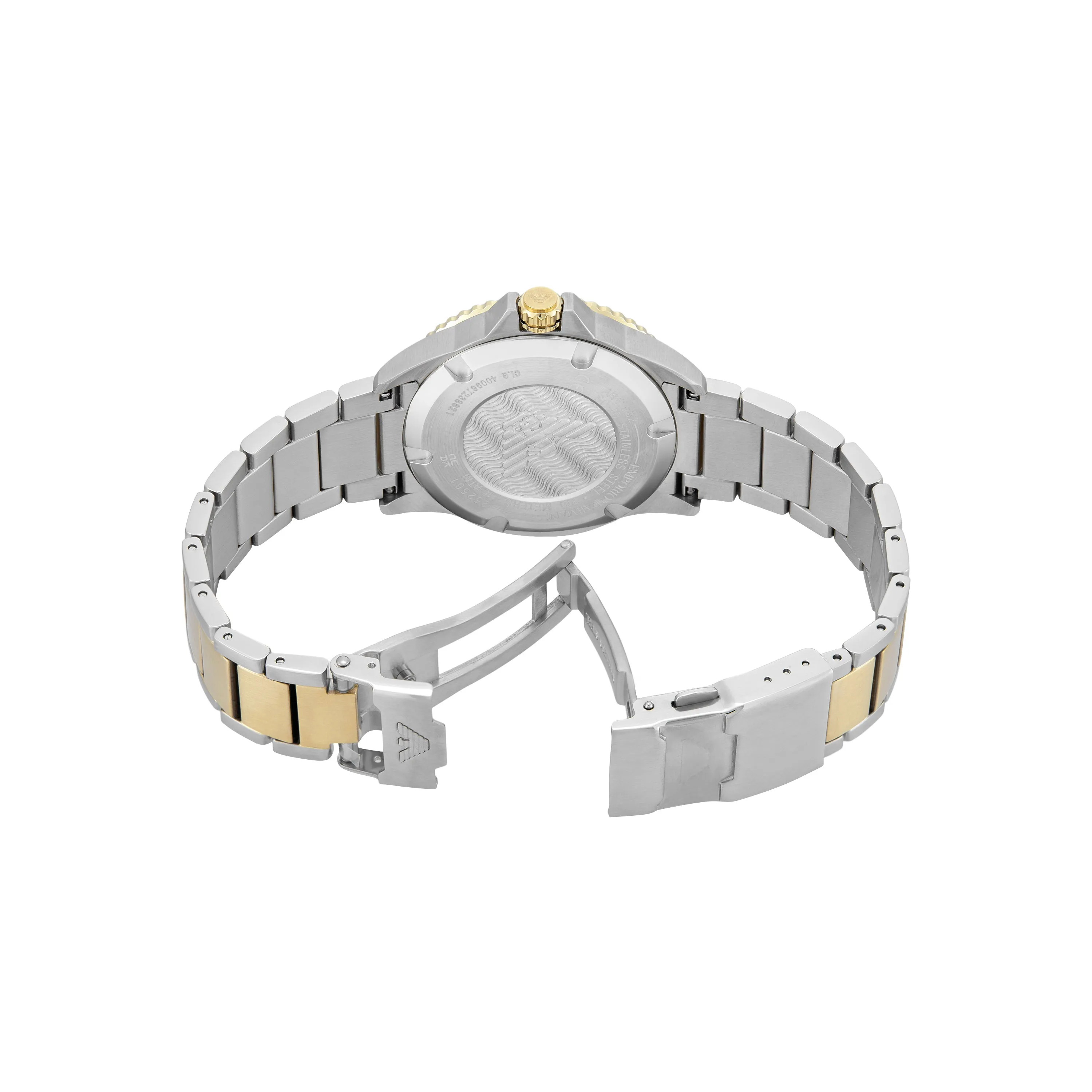 Emporio Armani World Explorer Three-Hand Blue Dial Stainless Steel Watch AR11682