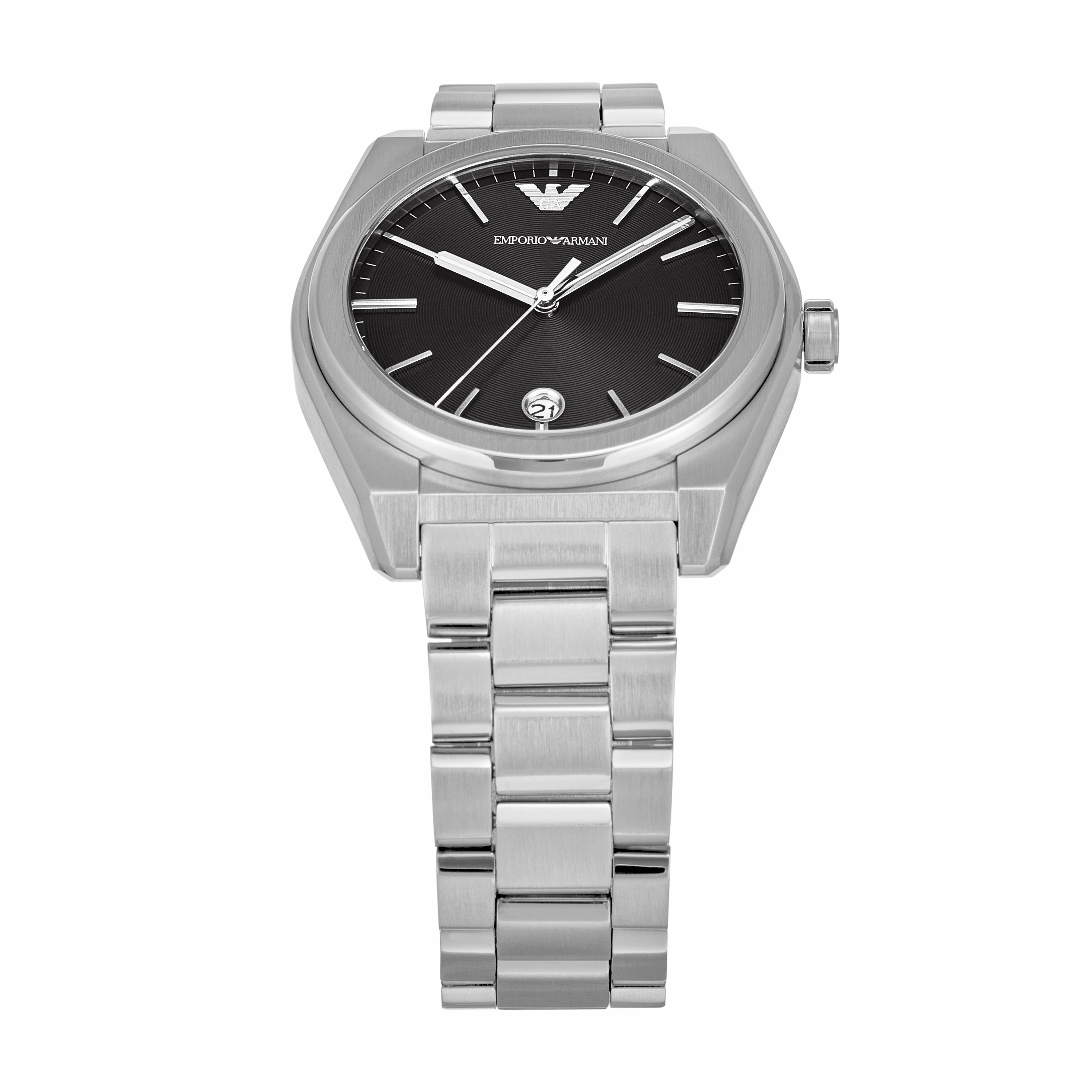 Emporio Armani Three-Hand Date Black Dial Stainless Steel AR11622