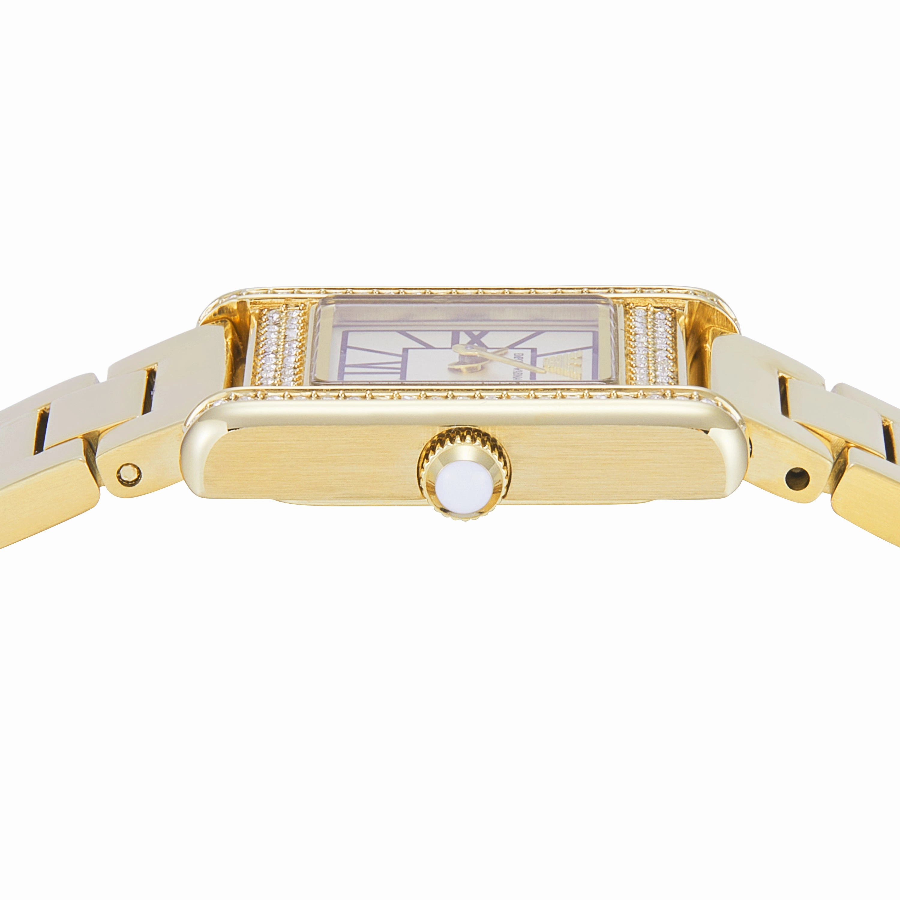 Emporio Armani Two-Hand Mother of Pearl Dial Gold Stainless Steel Watch AR11663