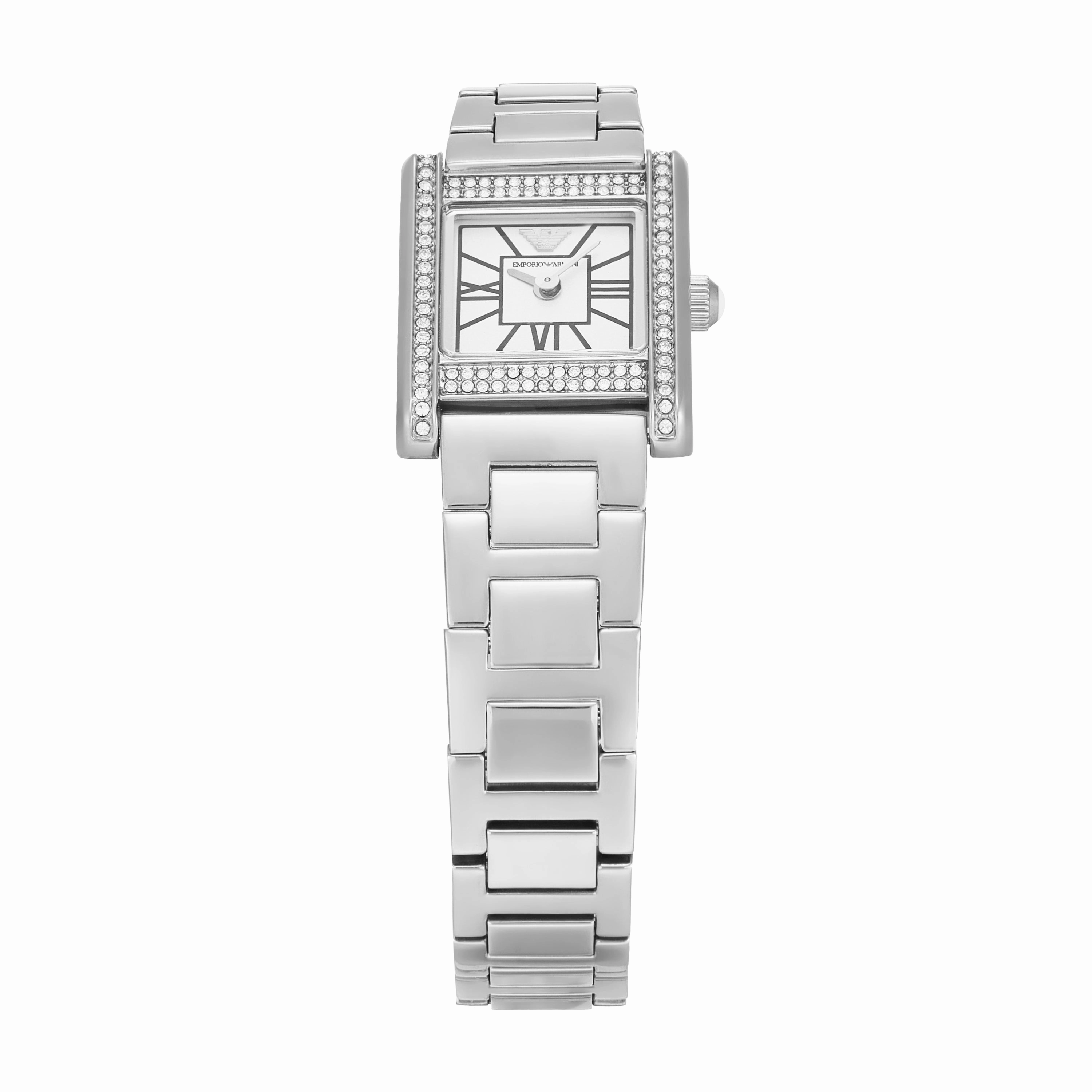 Emporio Armani Two-Hand Mother of Pearl Dial Stainless Steel Watch AR11662