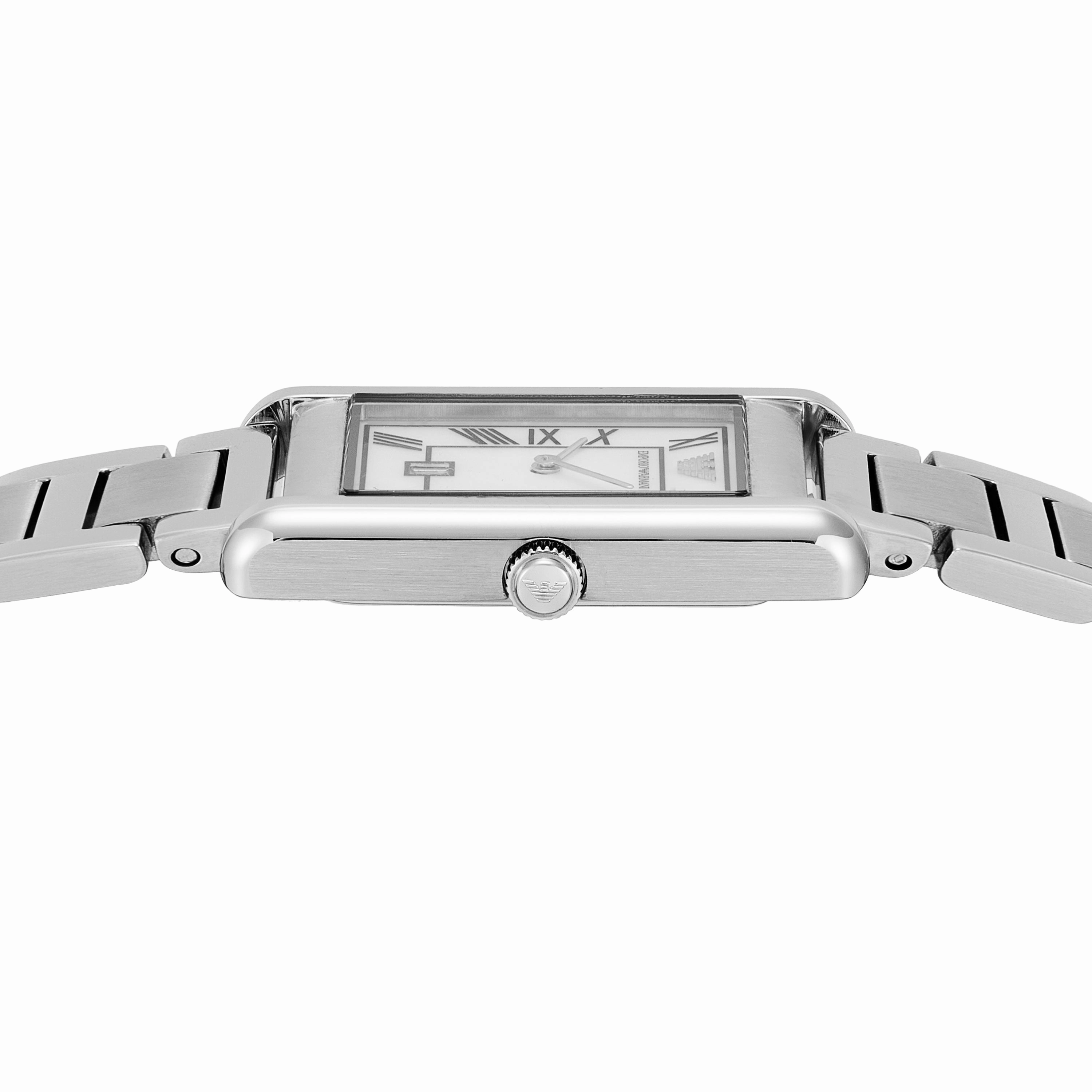 Emporio Armani Two-Hand Mother of Pearl Dial Stainless Steel Watch AR11664