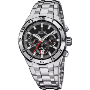 Festina Chrono Bike Black Dial Stainless Steel Strap Men's Watch F20670/6