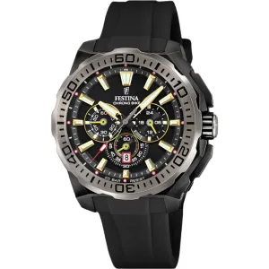 Festina Chrono Bike Black Rubber Strap Watch f20726/3