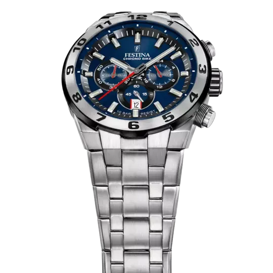 Festina Chrono Bike Blue Dial Stainless Steel Strap Men's Watch F20670/1