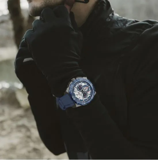 Festina Chrono Bike Blue Rubber Strap Watch F20725/4