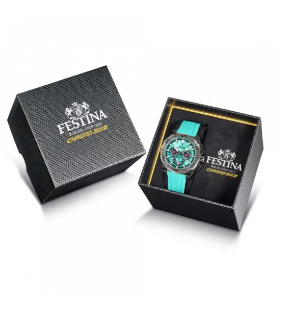 Festina Chrono Bike Blue Rubber Strap Watch f20726/2
