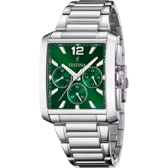 Festina Green Stainless Steel 316L Strap Men's Watch F20635/3