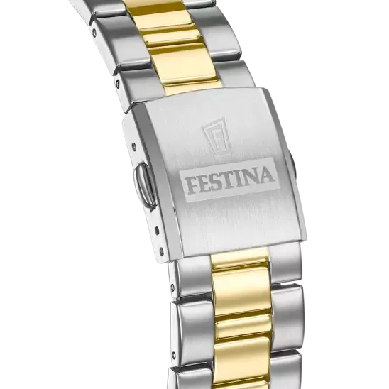 Festina Men's Elegance Stainless Steel Watch with Champagne Dial F20554/3