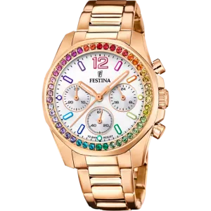 Festina Rainbow Silver Dial Stainless Steel Strap Women's Watch F20639/2