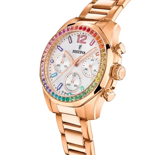 Festina Rainbow Silver Dial Stainless Steel Strap Women's Watch F20639/2