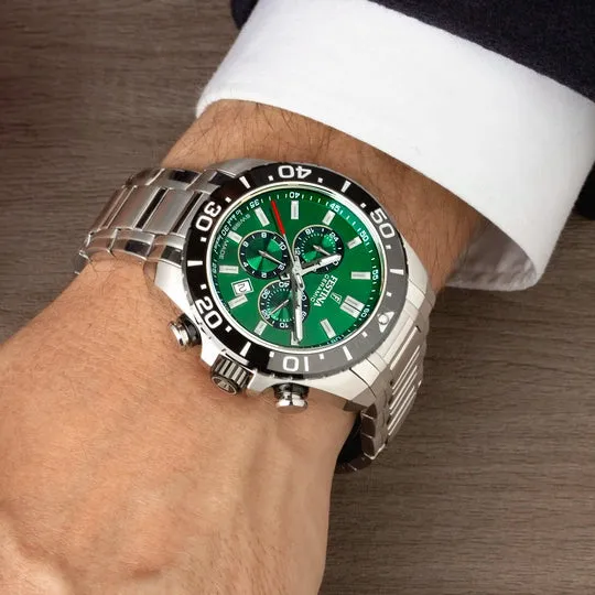 Festina Swiss Made Green Dial Stainless Steel Bracelet Men's Watch F20042/3