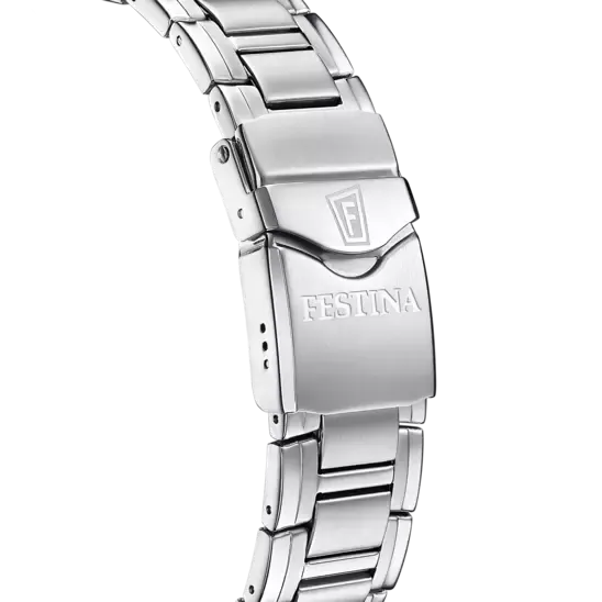 Festina Swiss Made White Dial Stainless Steel Bracelet Men's Watch F20042/1