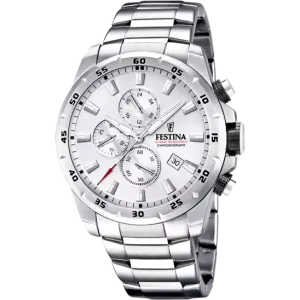 Festina's Men's Timeless Chronograph Stainless Steel Timepiece F20463/1 - Elegance and Functionality in One