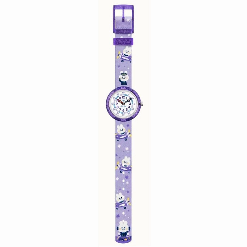 Flik Flak Chasing Clouds Purple Kids Watch FBNP220