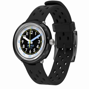 Flik Flak Fizz in Black Bubbly Hours Kids Watch FCNP001