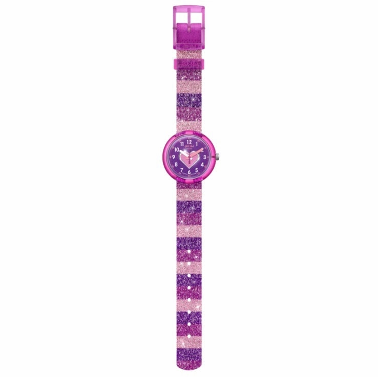 Flik Flak Stripy Glitter Kids Watch FPNP127