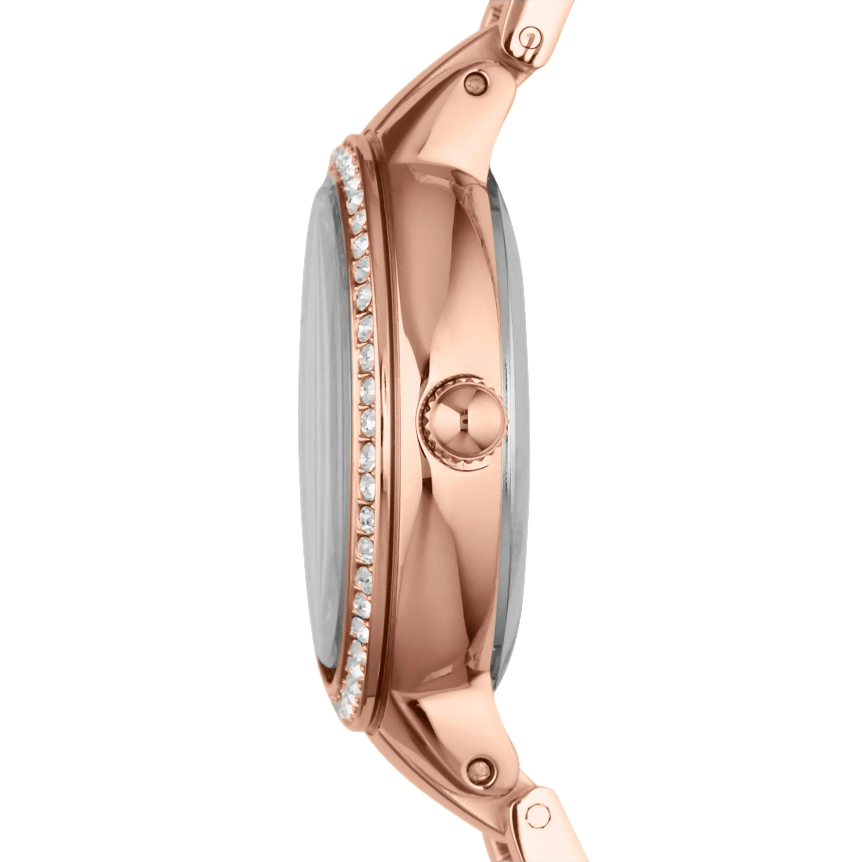 Fossil Gold Tone Fossil Virginia Watch with Crystal Accents - ES3284