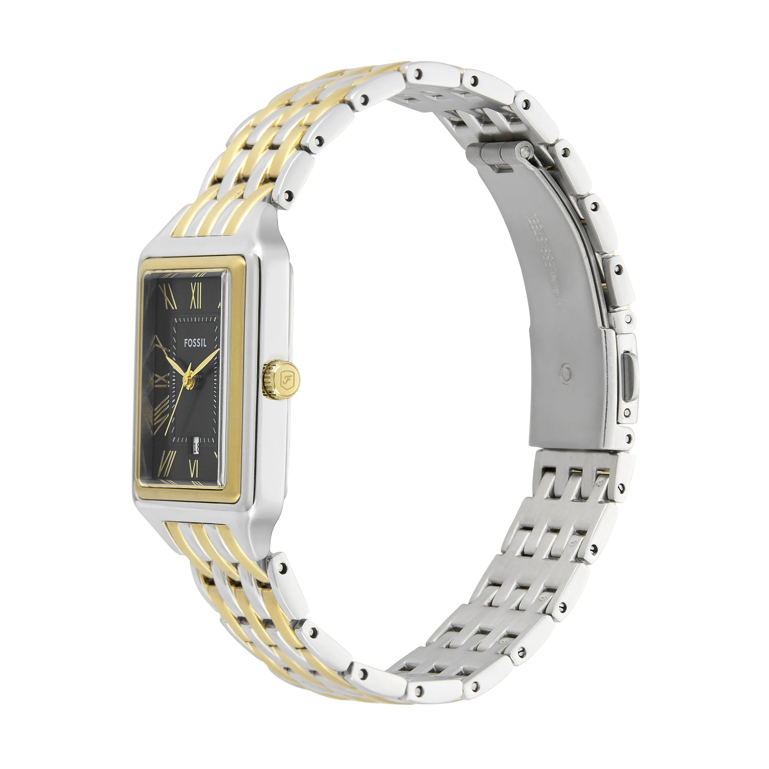 Fossil Raquel Three-Hand Stainless Steel Watch and Bracelet Set ES5376SET