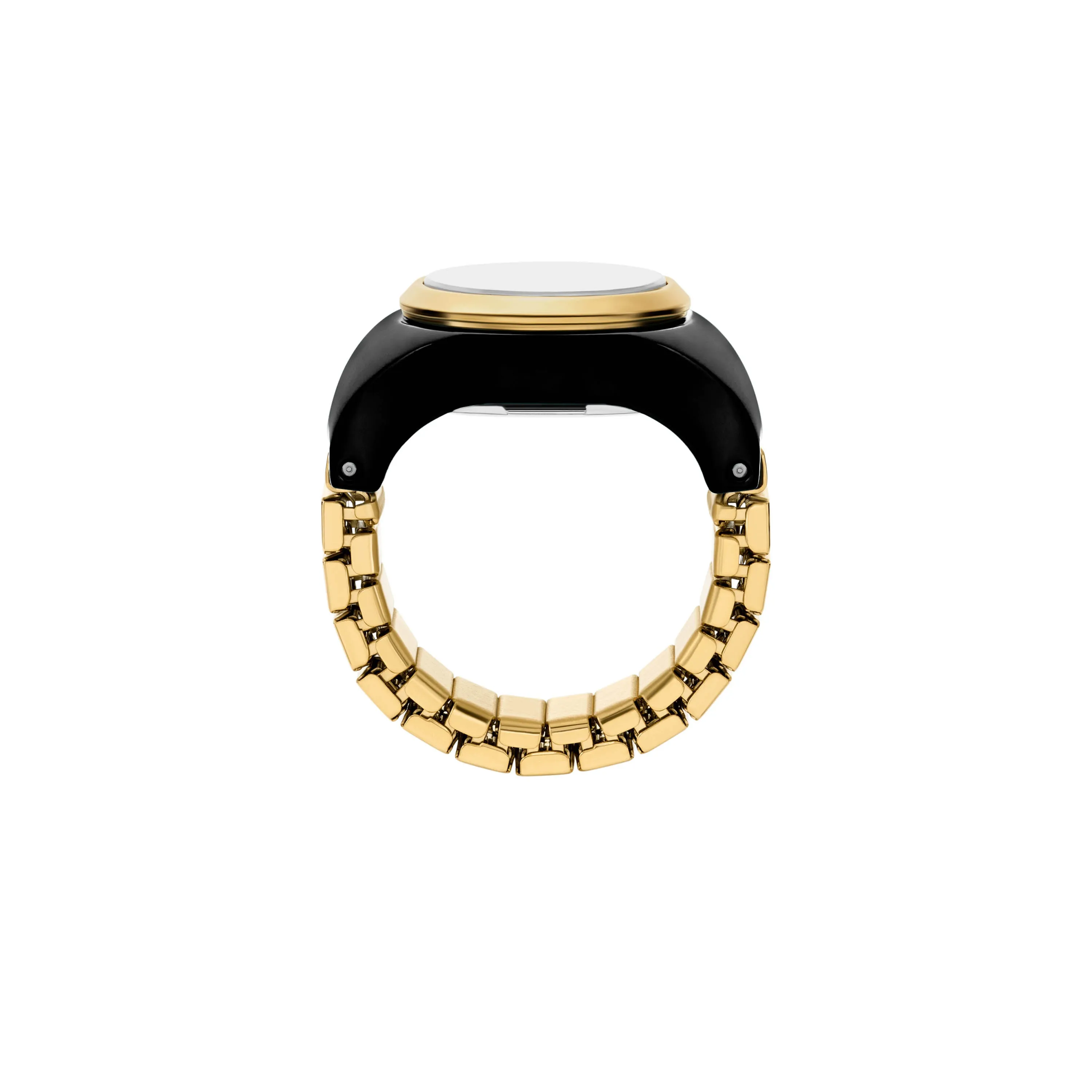 Fossil Two-Hand Gold Stainless Steel Ring Watch ES5413