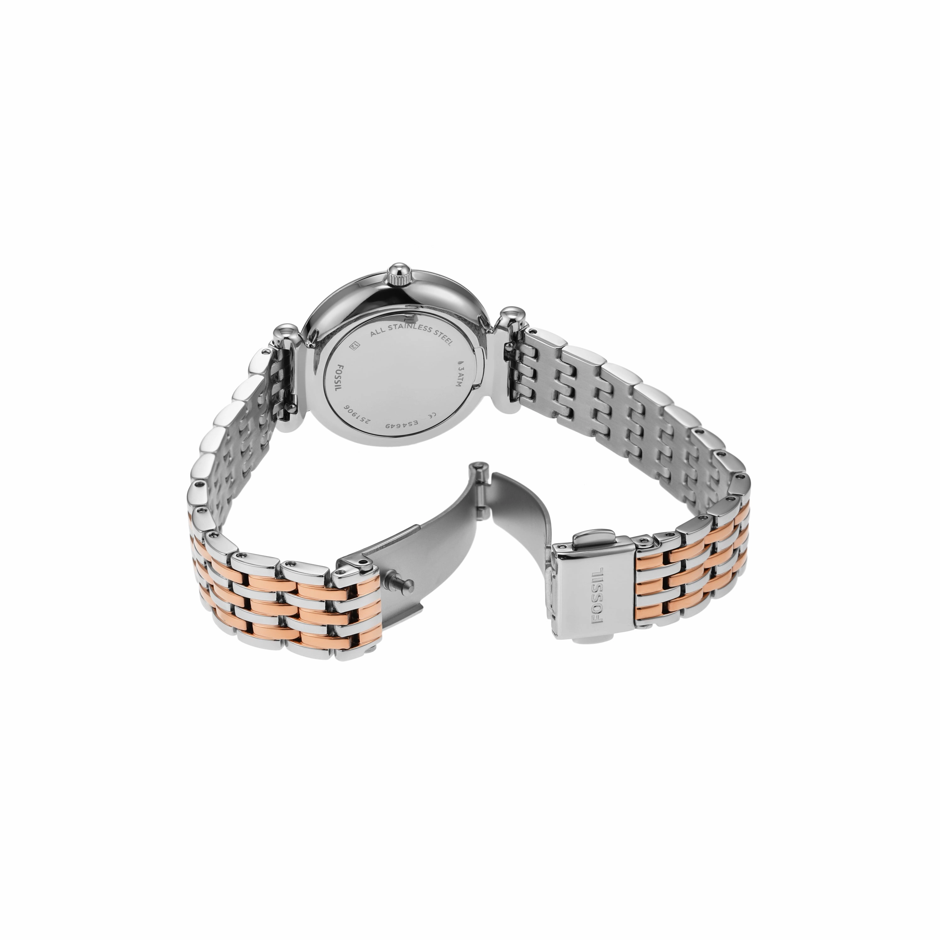 Fossil Carlie Mini Two-Tone Stainless Steel Watch ES4649