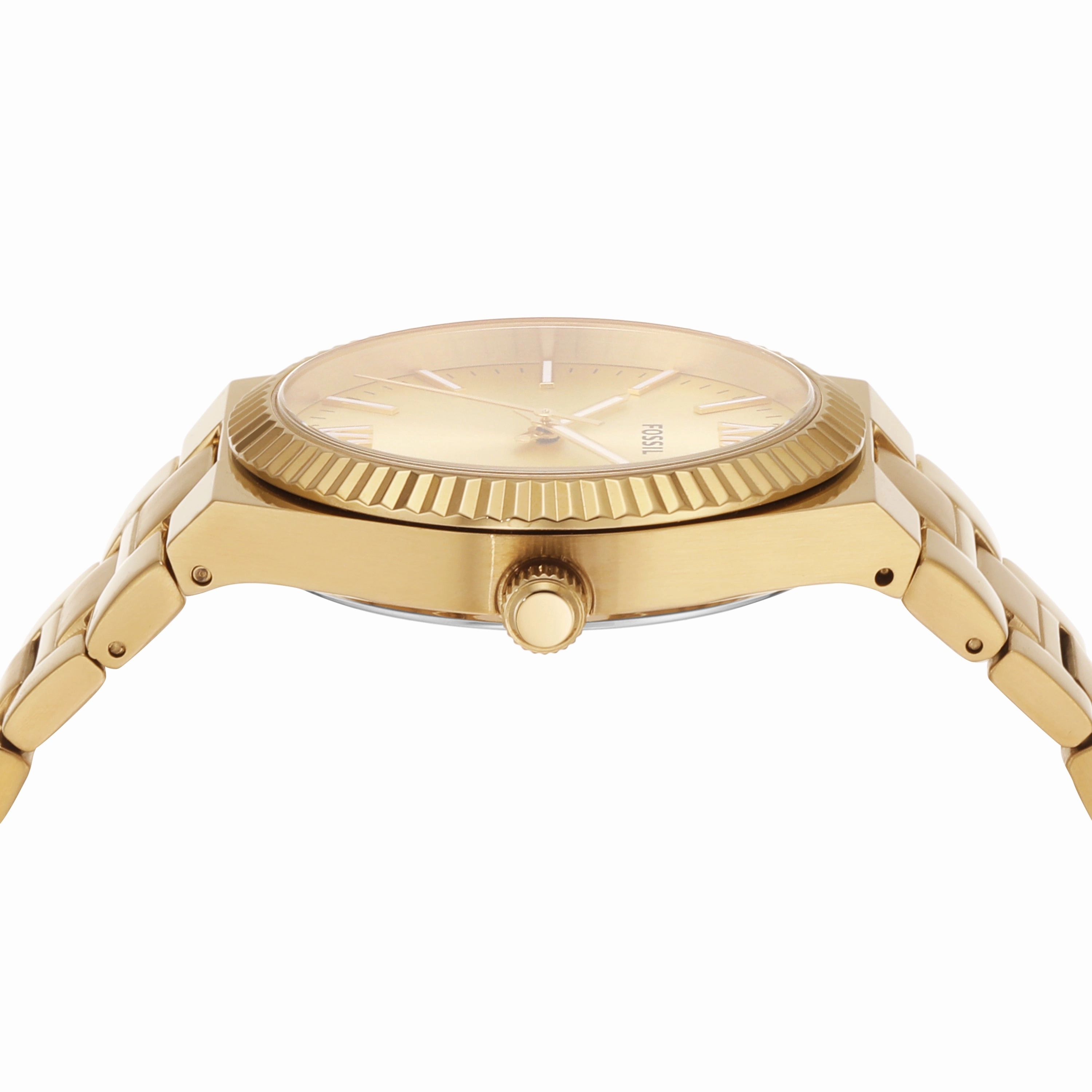 Fossil Scarlette Gold-Tone Stainless Steel Watch with Date Function ES5299