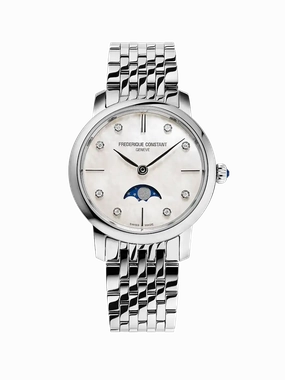 Frederique Constant Slimline Ladies Moonphase FC-206MPWD1S6B