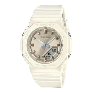 G-Shock Analog Digital Brown Dial White Resin Band Watch GMAP2100ST-7A