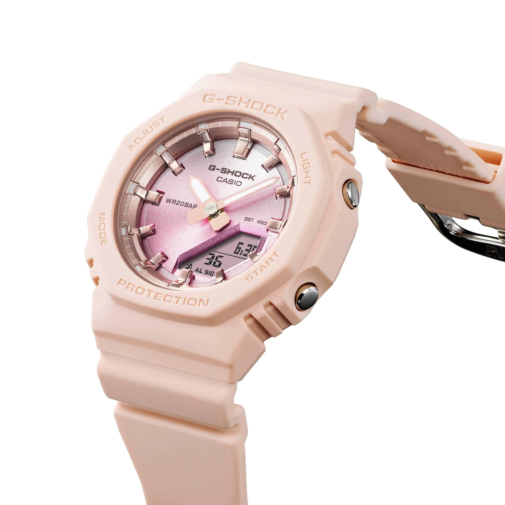 G-Shock Analog Digital Pink Resin Band Watch GMAP2100SG-4A
