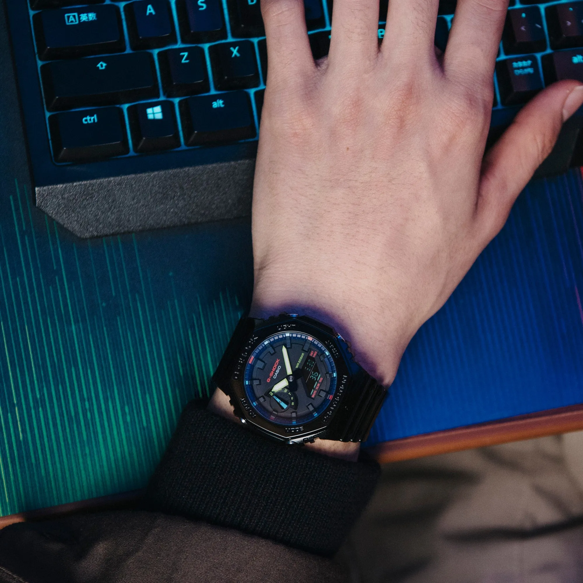 G-Shock CasiOak RGB Gamers Collection GA2100RGB-1A