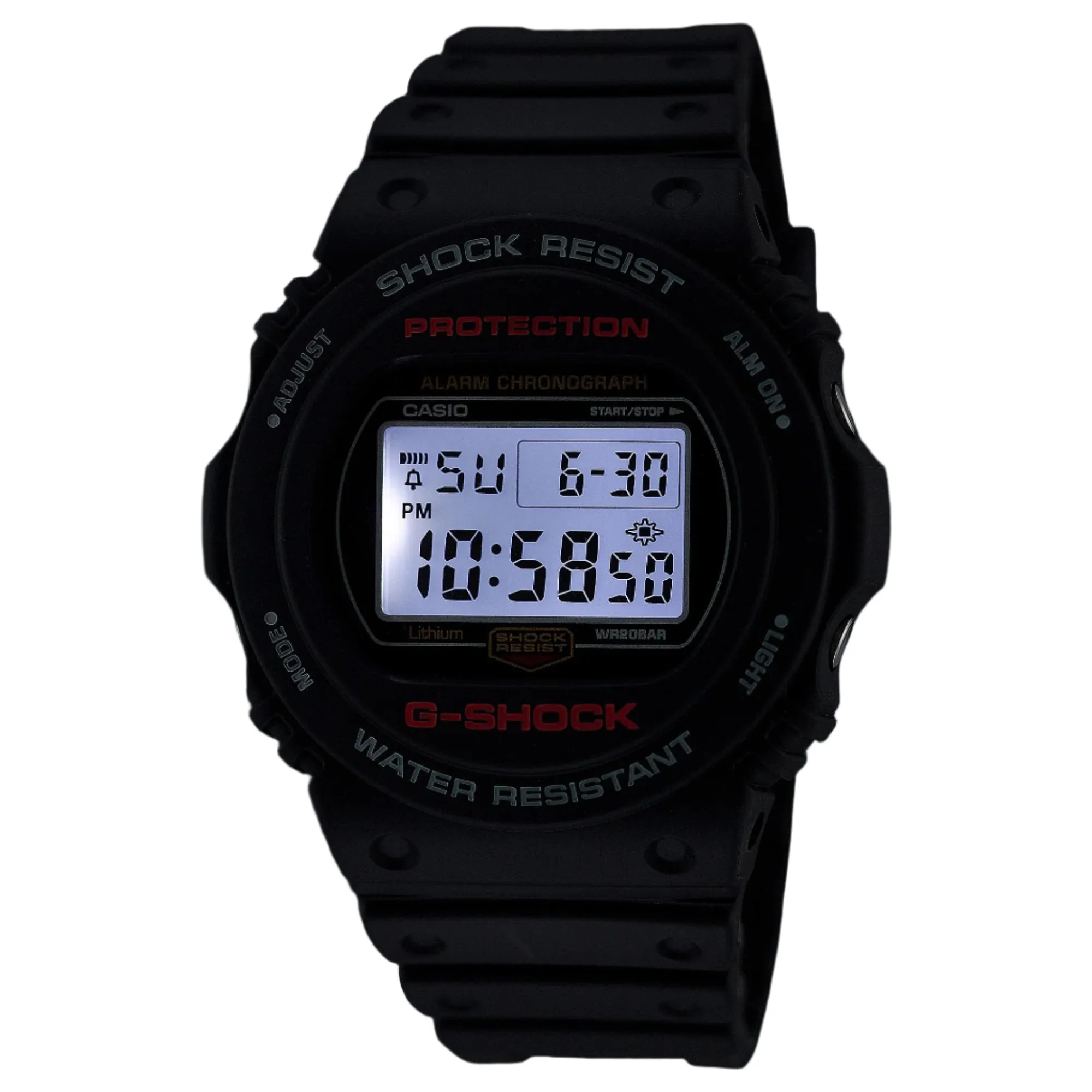 G-Shock Digital Grey Dial Black Resin Band Watch DW5750UE-1D