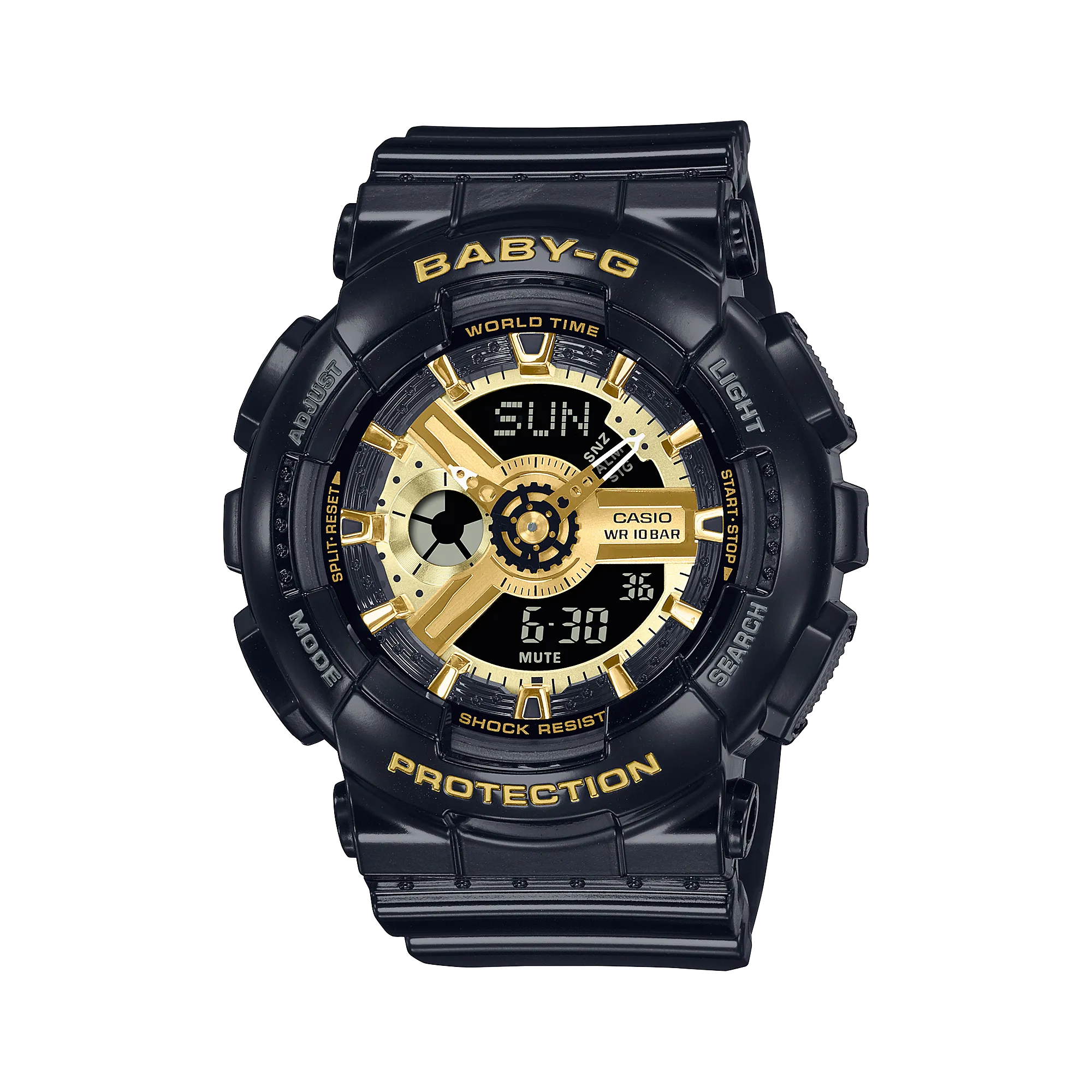 G-Shock Digital White Resin Band Watch BA110X-1A