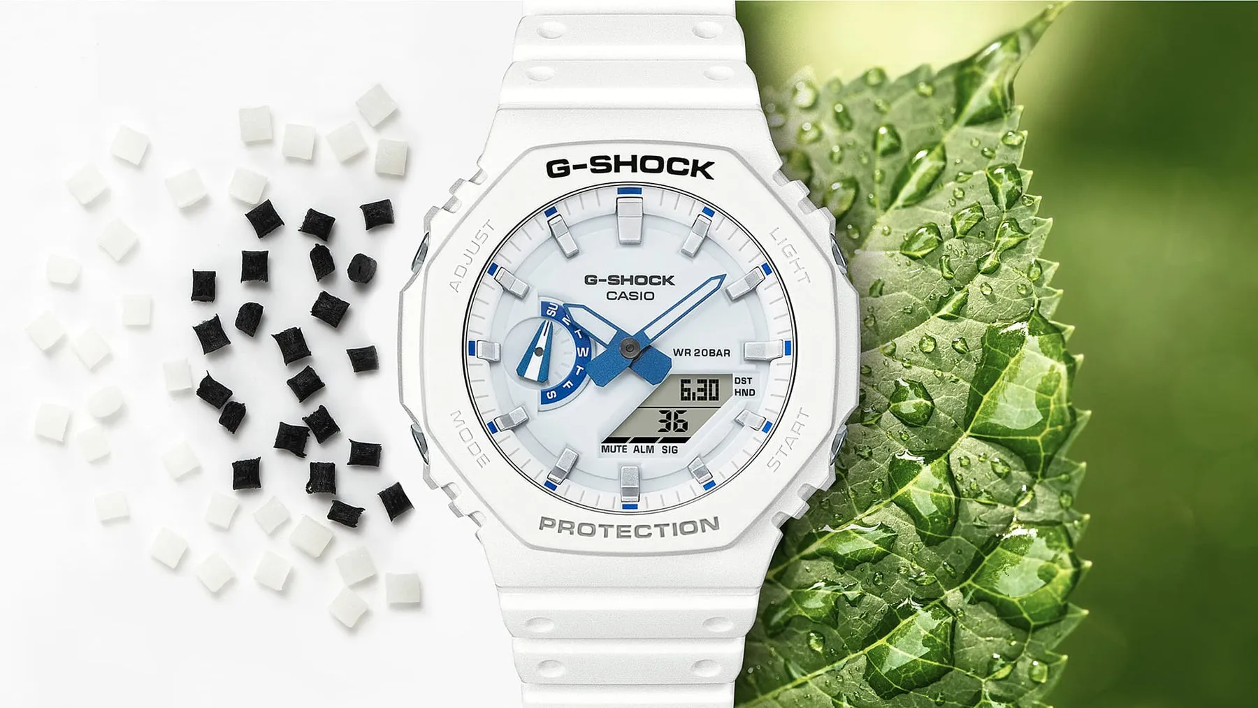 G-Shock Duo Sea of Star Glow White Resin Band Watch GA2100HDS-7A