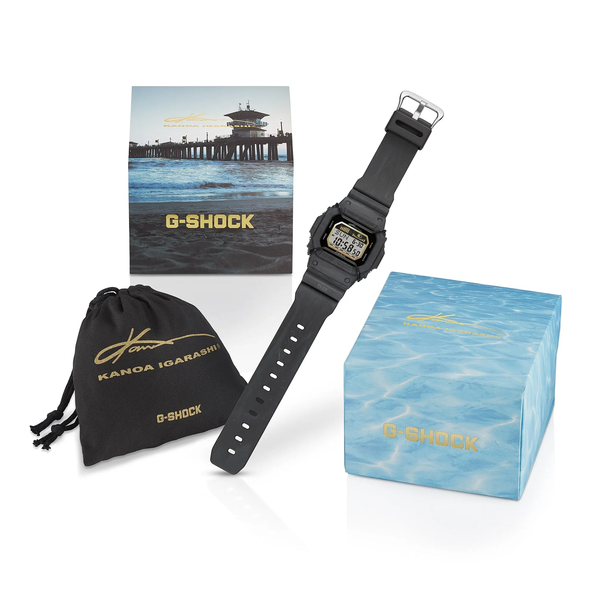 G-Shock G-Glide Grey Dial Black Resin Band Watch GLX5600KB-1D