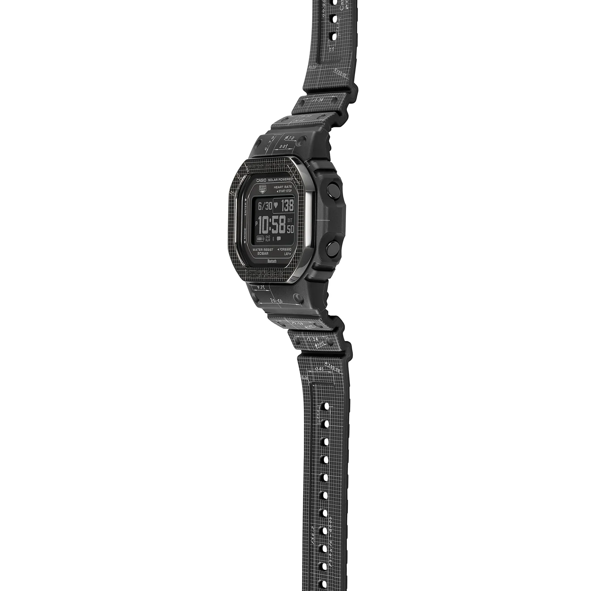 G-Shock G-Squad Black Dial Black Resin Band Watch DWH5600EX-1D