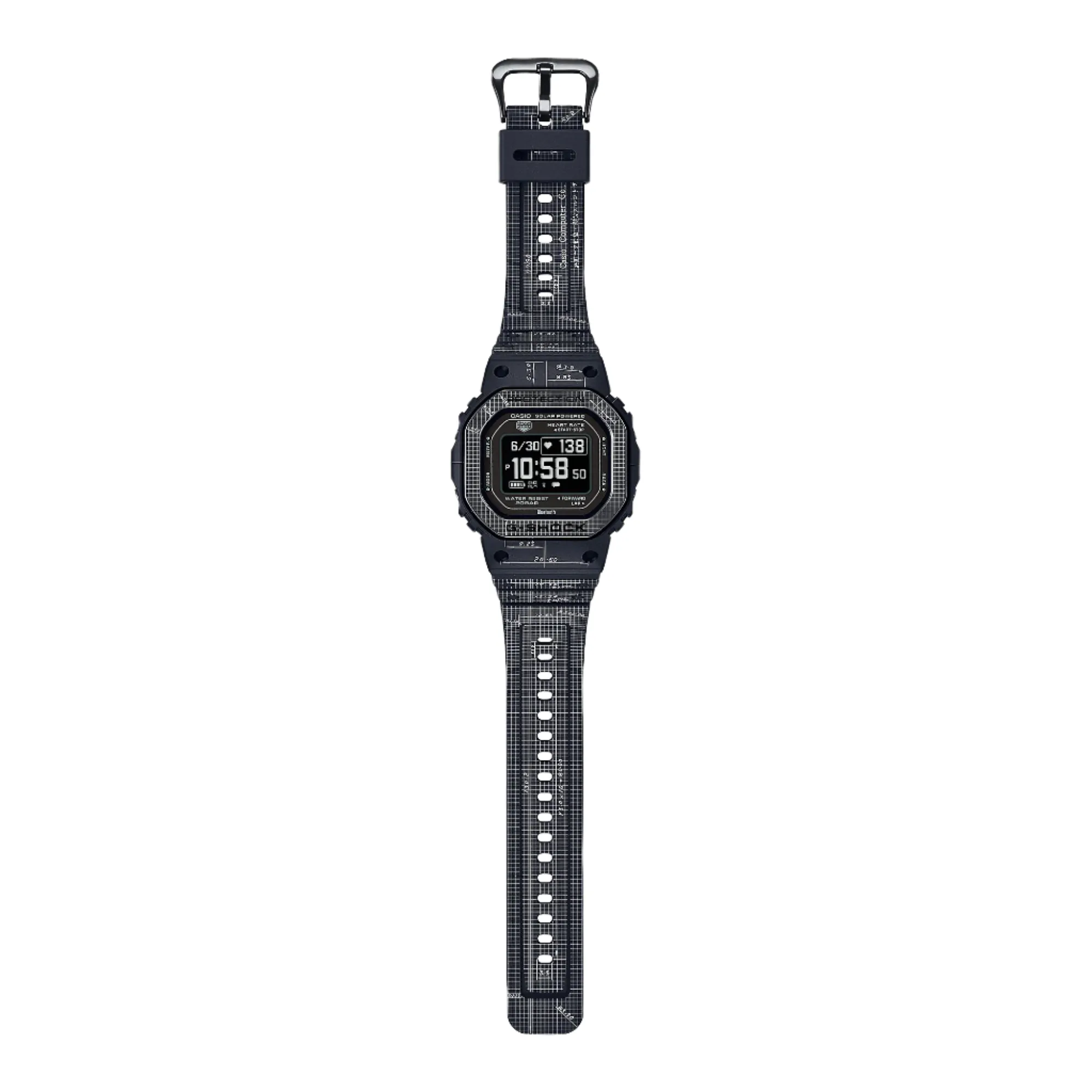 G-Shock G-Squad Black Dial Black Resin Band Watch DWH5600EX-1D