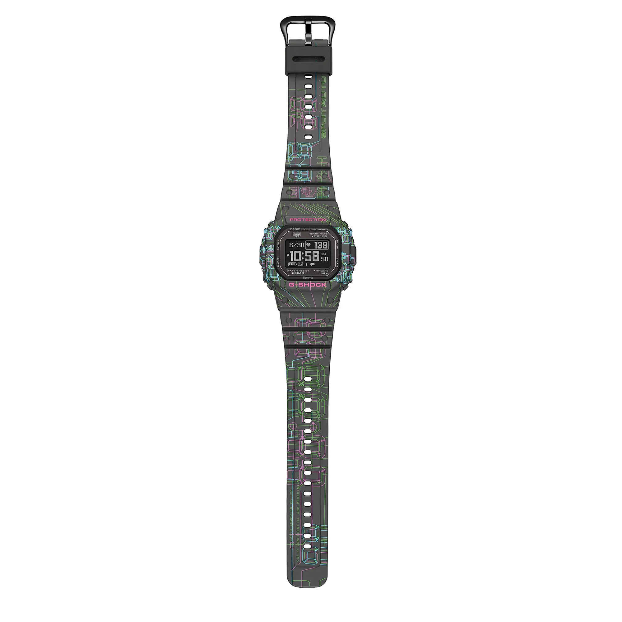 G-Shock G-Squad Black Dial Black Resin Band Watch DWH5600EX-1D