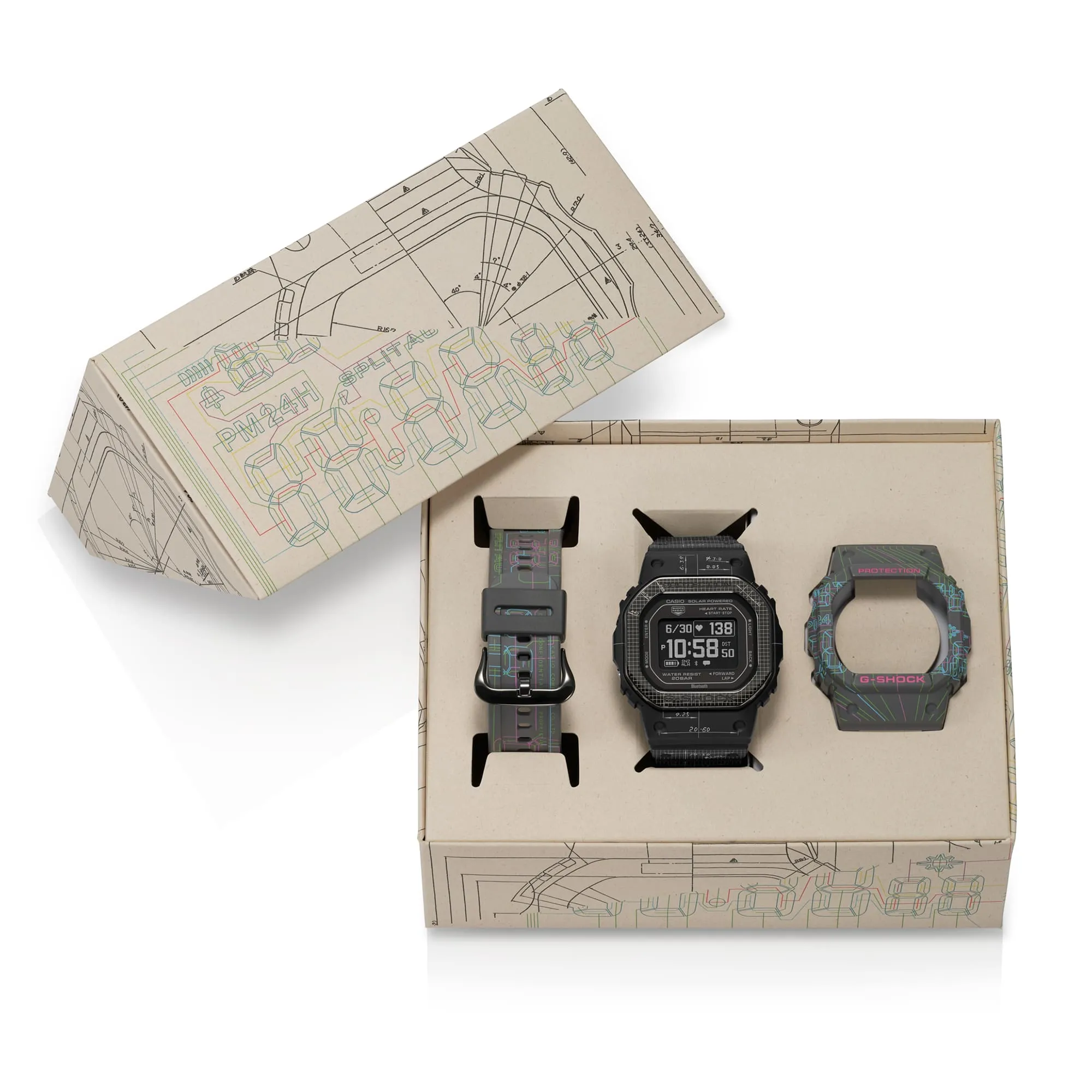 G-Shock G-Squad Black Dial Black Resin Band Watch DWH5600EX-1D