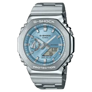 G-Shock G-Steel 2100 Series Blue Dial Stainless Steel Watch GM2110D-2A