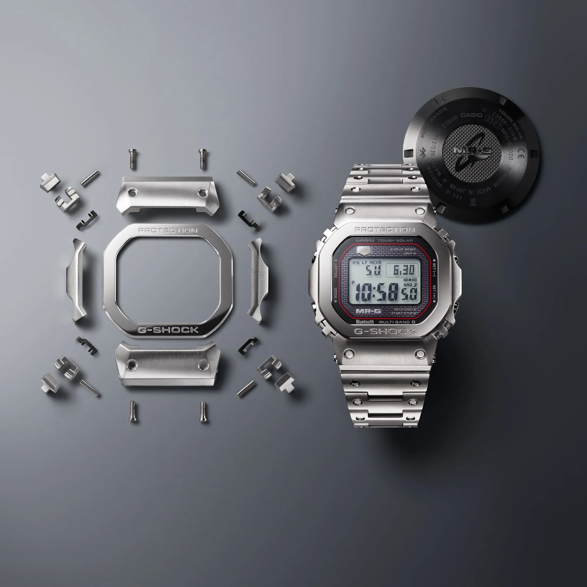 G-Shock MR-G Elite Titanium Timepiece with Solar Technology MRGB5000D-1D