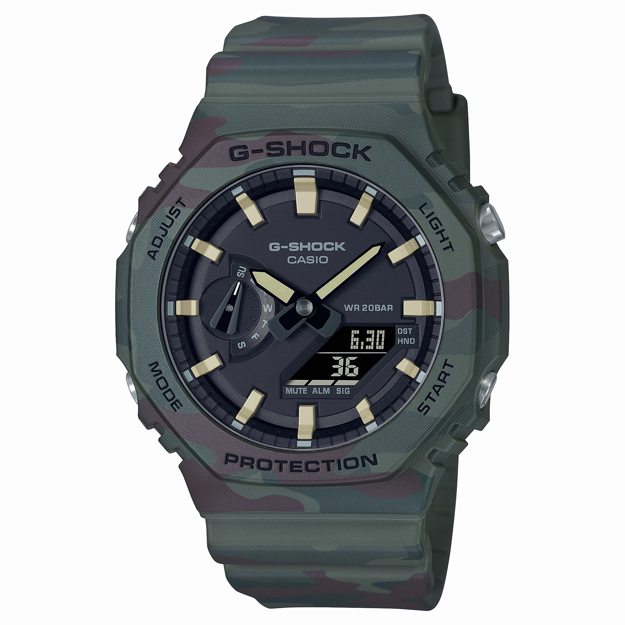 G-Shock 2100 Series Duo Digital Wild Explorer Mens Watch GAE2100WE-3A