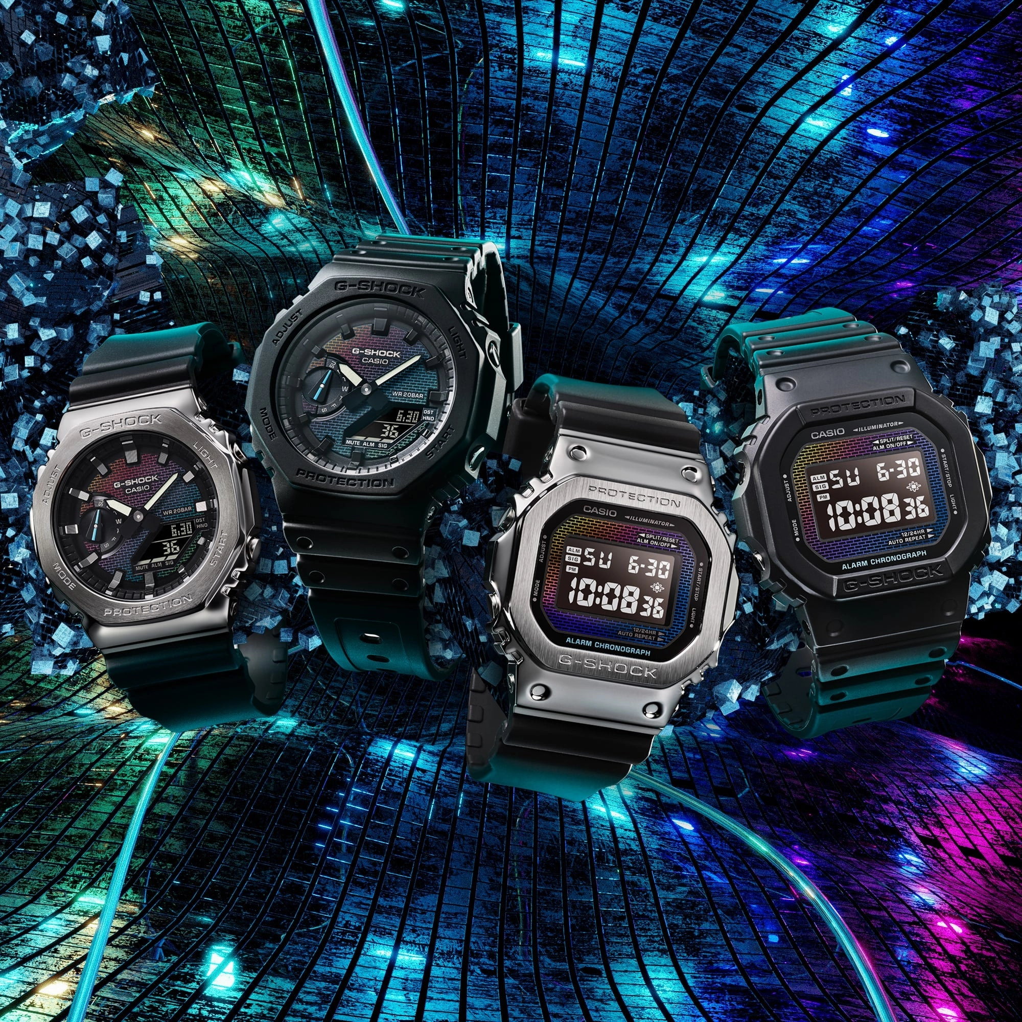 G-Shock 2100 Series G-Steel Black Resin Band Watch GM2100RW-1A