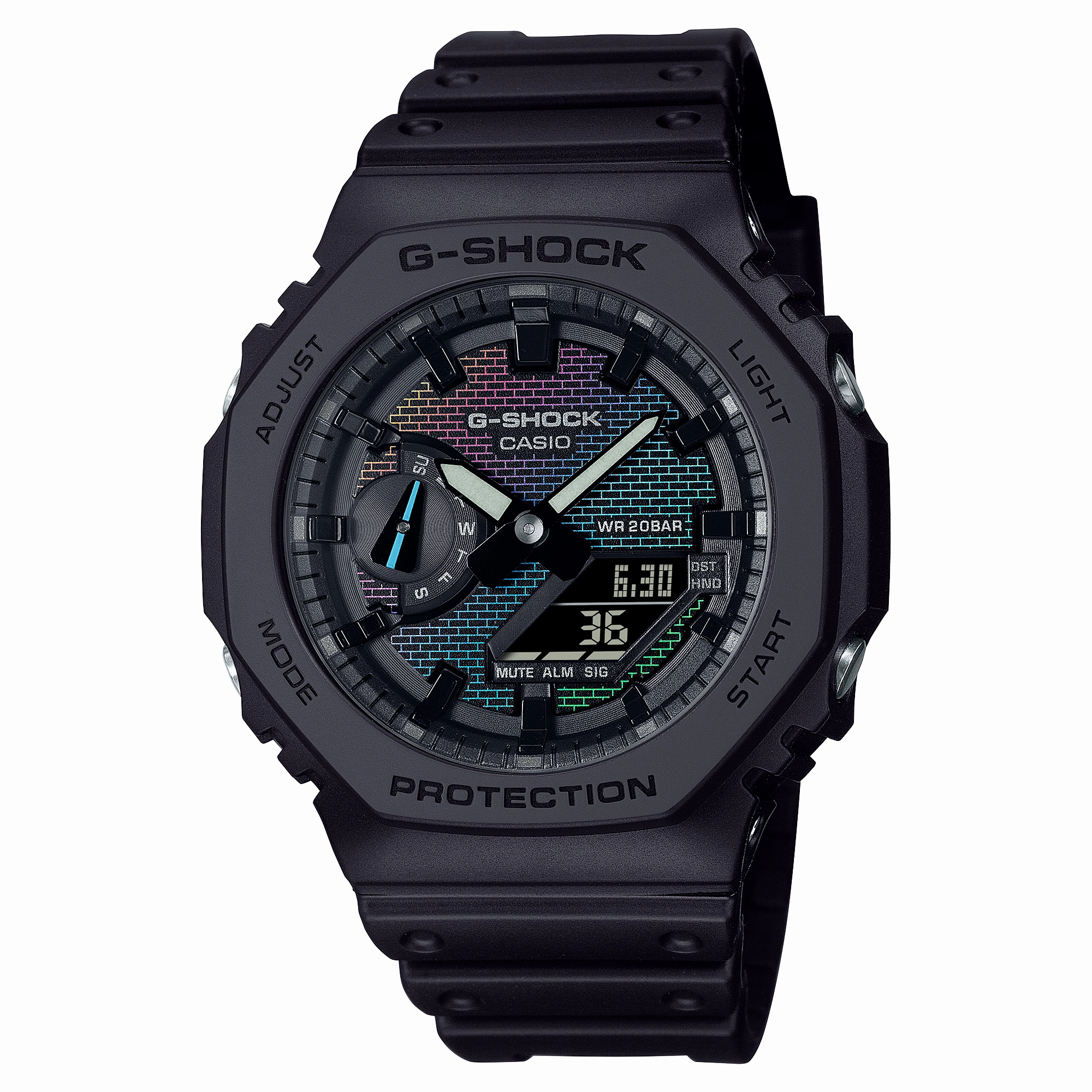 G-Shock Analog Digital Black Resin Band Watch GA2100RW-1A