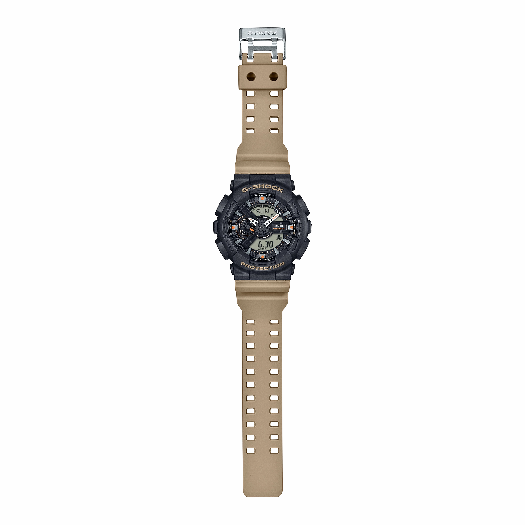G-Shock Analog Digital Brown Resin Band Watch GA110TU-1A5