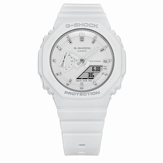 G-Shock Analog Digital DUO 2100 Mid Size White Resin Band Watch GMAS2100-7A