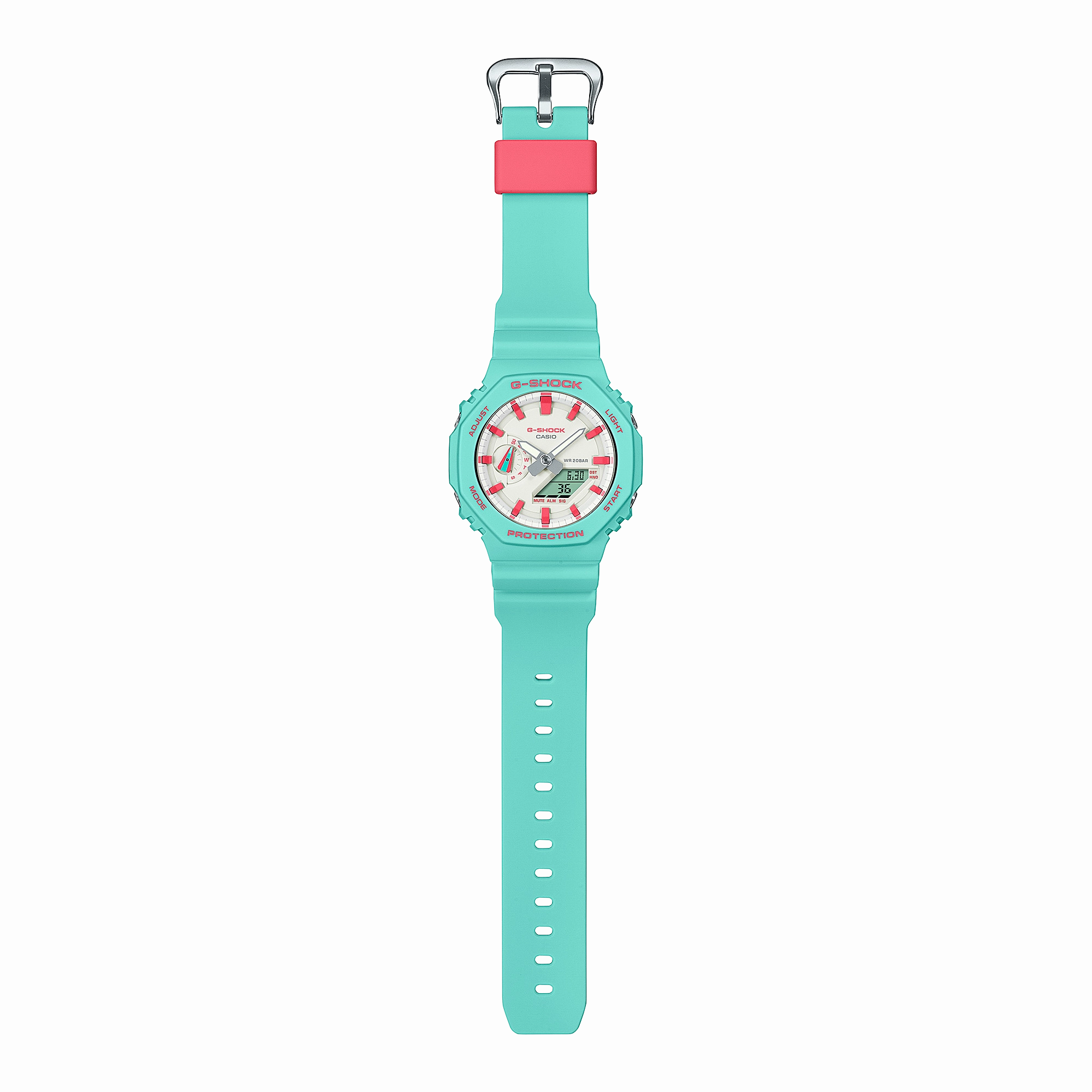 G-Shock Analog Digital DUO Rich Brian collaboration Blue Resin Band Watch GA2100RB-3A