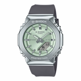 G-Shock Analog Digital Green Dial Grey Resin Band Watch GMS2110-3A
