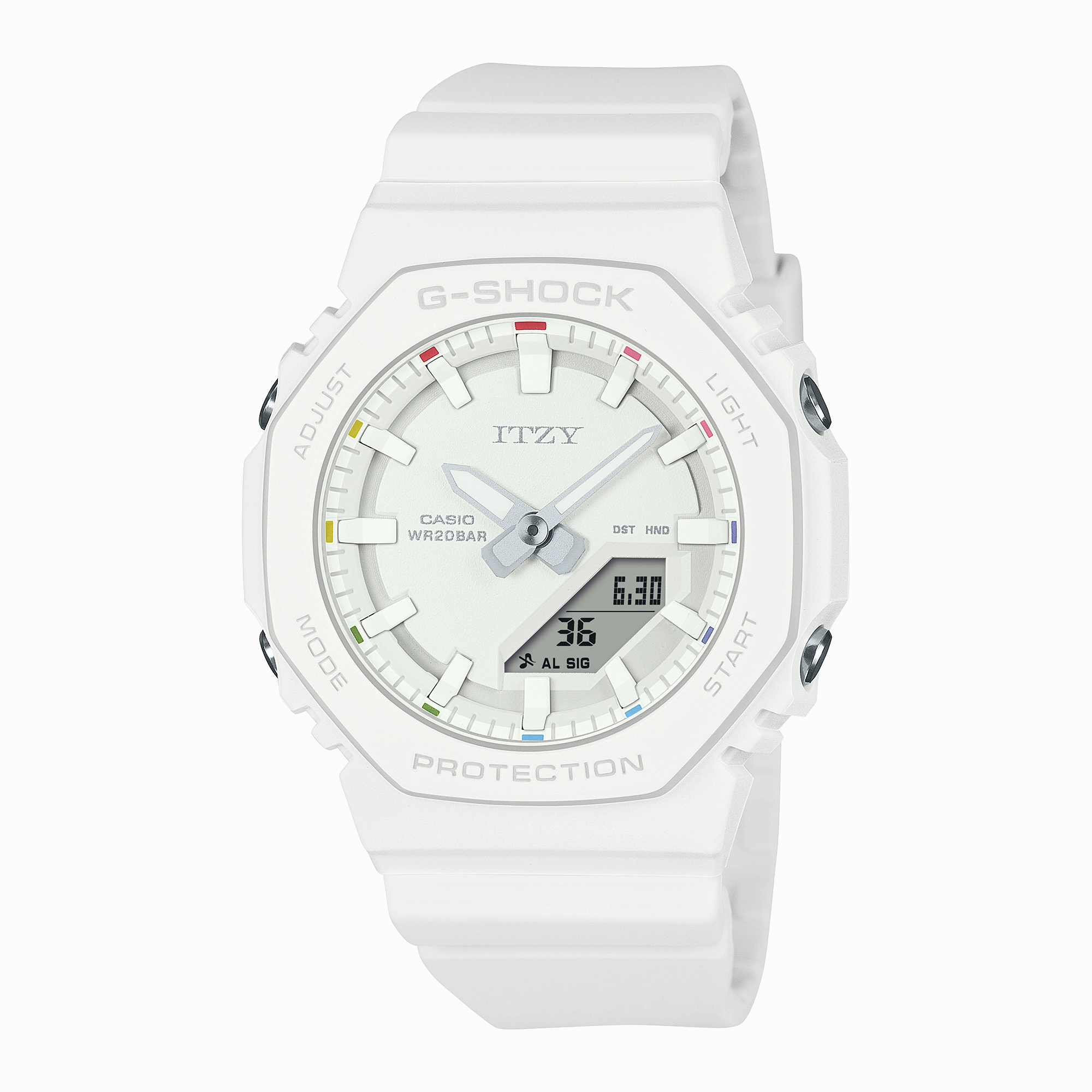 G-Shock Analog Digital Itzy Collaboration White Resin Band GMAP2100IT-7A