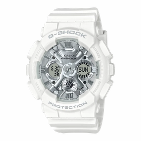 G-Shock Analog Digital White Resin Band Watch GMA-S120VA-7A