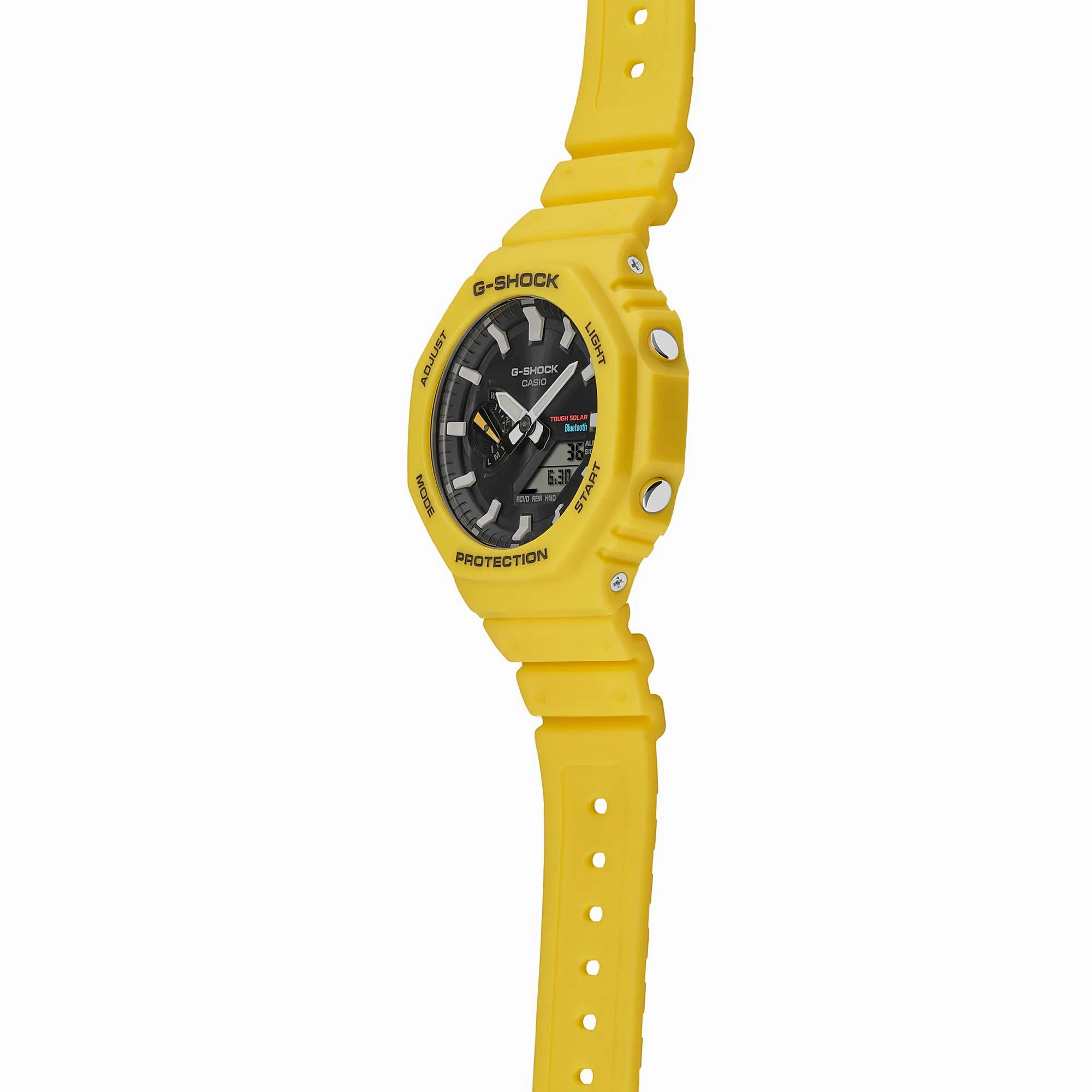 G-Shock CasioOak Yellow Resin Band Watch GAB2100C-9A
