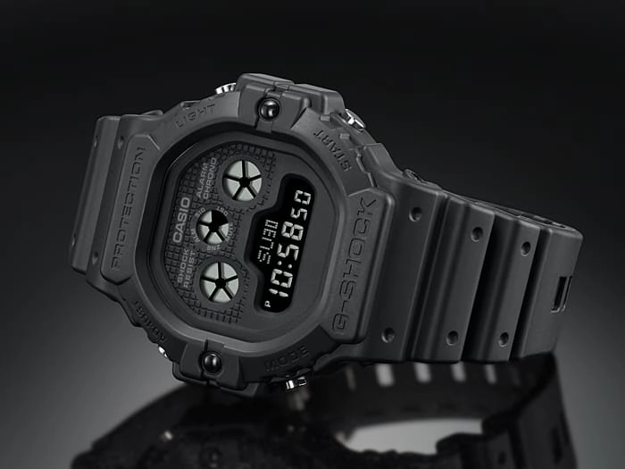 G-Shock Digital 5900 Style All Black Resin Band Watch DW5900BB-1D